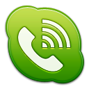 Skype Phone Green Icon 128x128 png